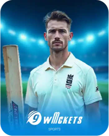 9Wickets Winbox cricket sports icon with batsman