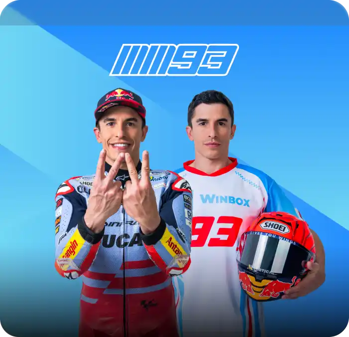 Winbox brand ambassador Marc Márquez 93 official image