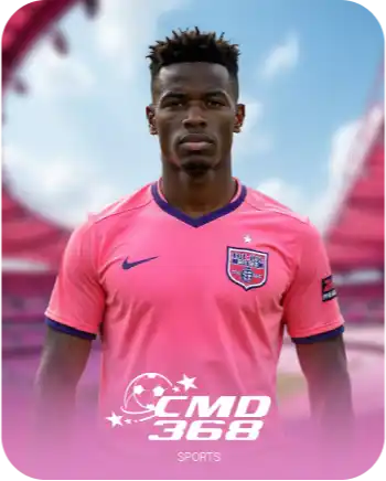 CMD368 Winbox sports icon with football player in pink jersey