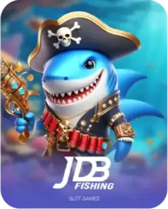 Winbox JDB Fishing slot game cover with pirate shark
