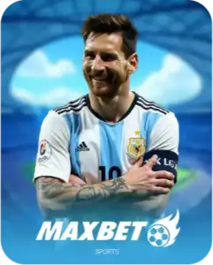 Maxbet Winbox sports icon with Messi football design