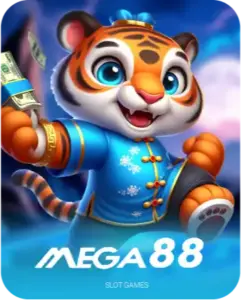 Winbox Mega88 slot game cover with tiger character