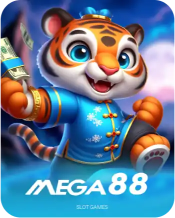 Winbox Mega88 slot game cover with tiger character
