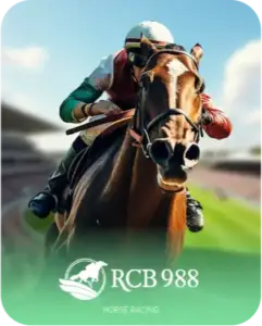 RCB988 Winbox horse racing icon with jockey and horse